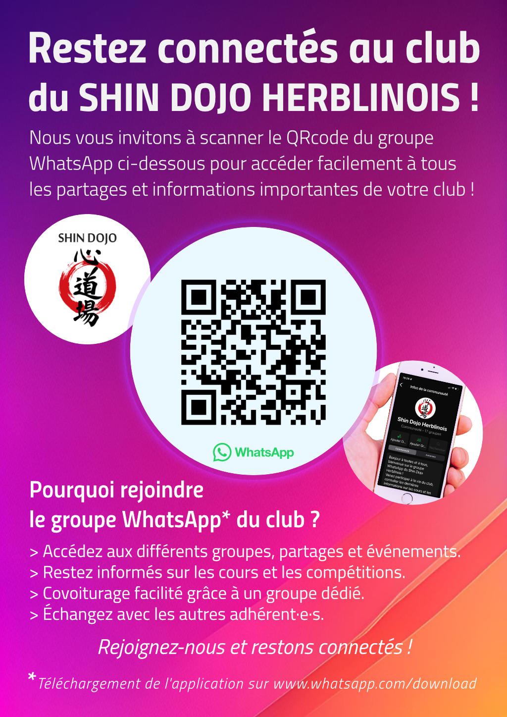 groupe whatsapp shindojo